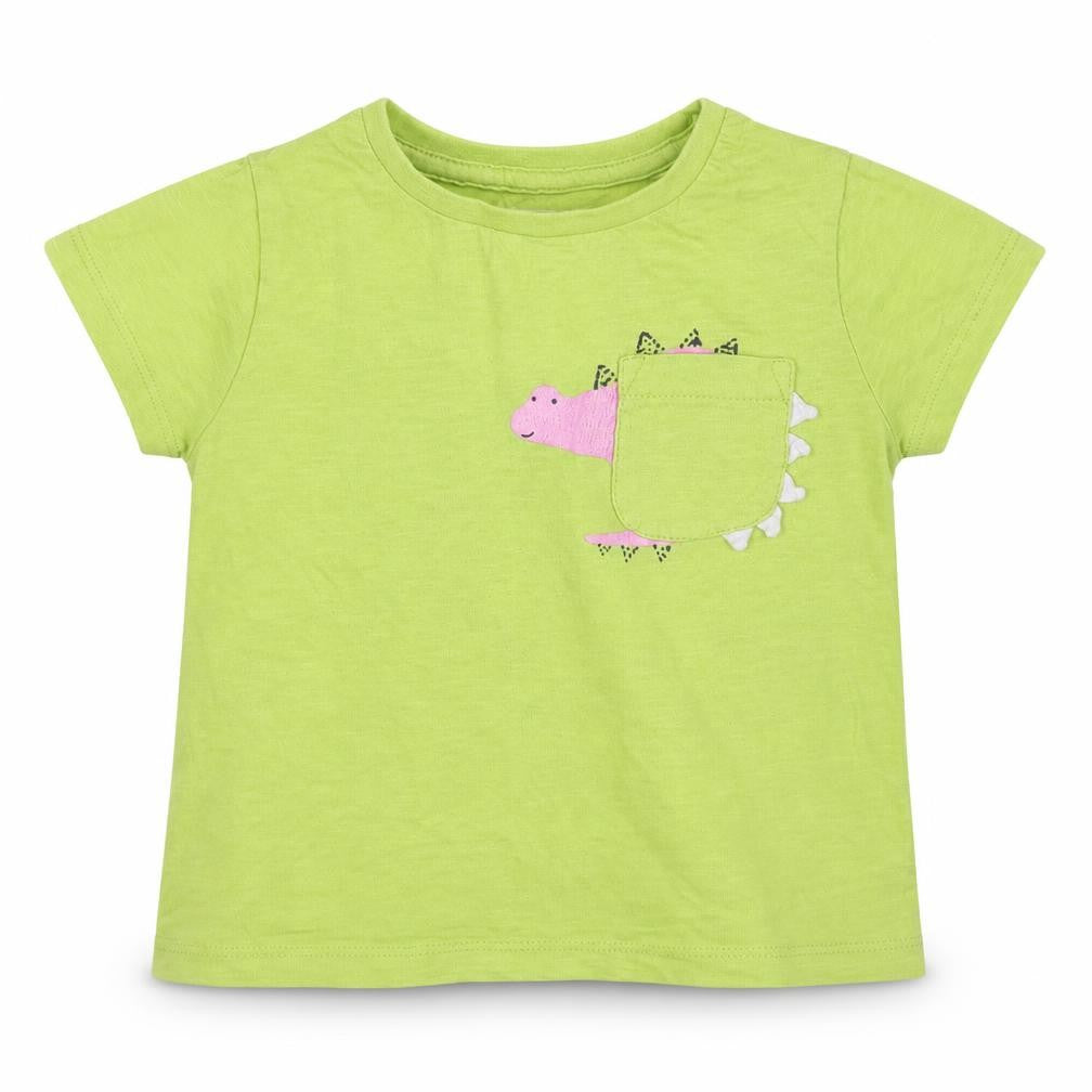Front view of Next Baby Green Basic T-Shirt, size 12-18, Months
