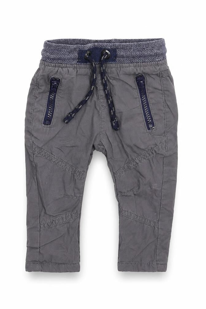 Front view of Marks & Spencer Baby Grey Capri Trousers, size 6-9, Months