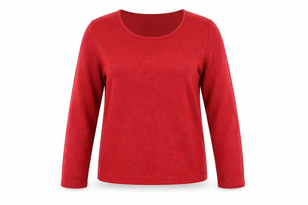 Front view of Papaya women’s pink knit jumper, size UK 14
