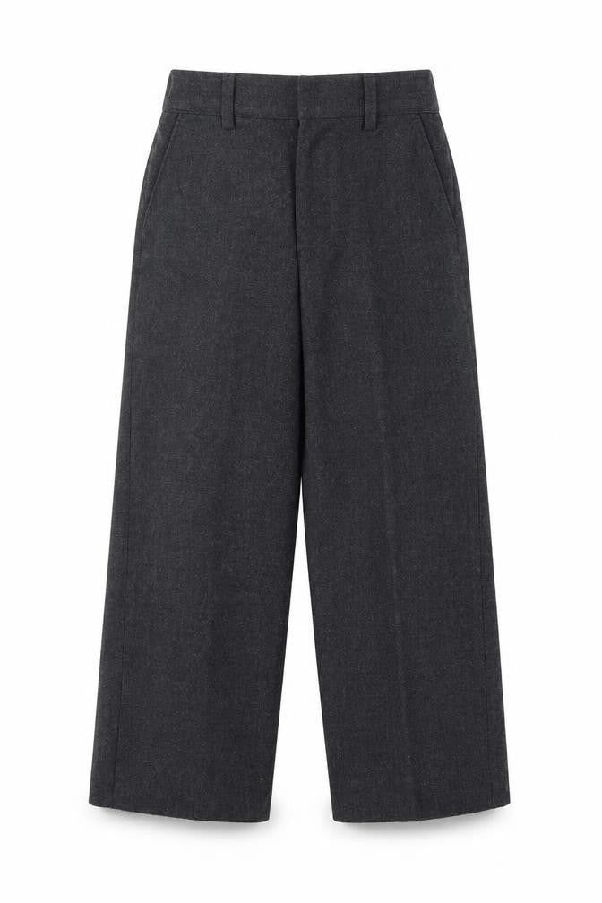 Front view of Trutex boys’ grey dress pants trousers, size 5, years