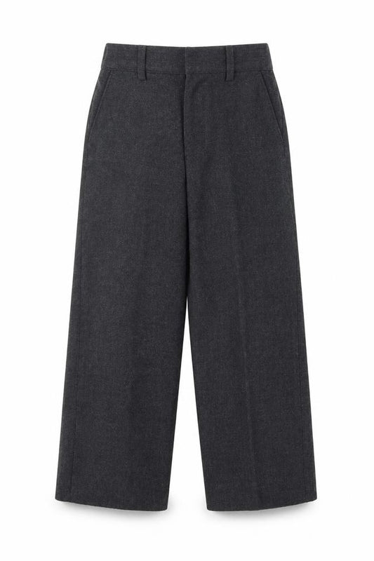 Front view of Trutex boys’ grey dress pants trousers, size 5, years