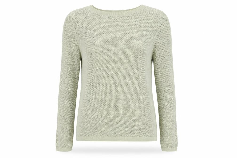 Front view of Next women’s gold jumper, size UK 10