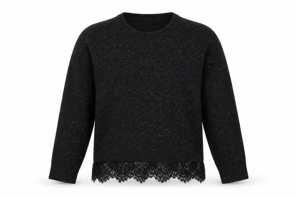 Front view of Atmosphere women’s black jumper, size M