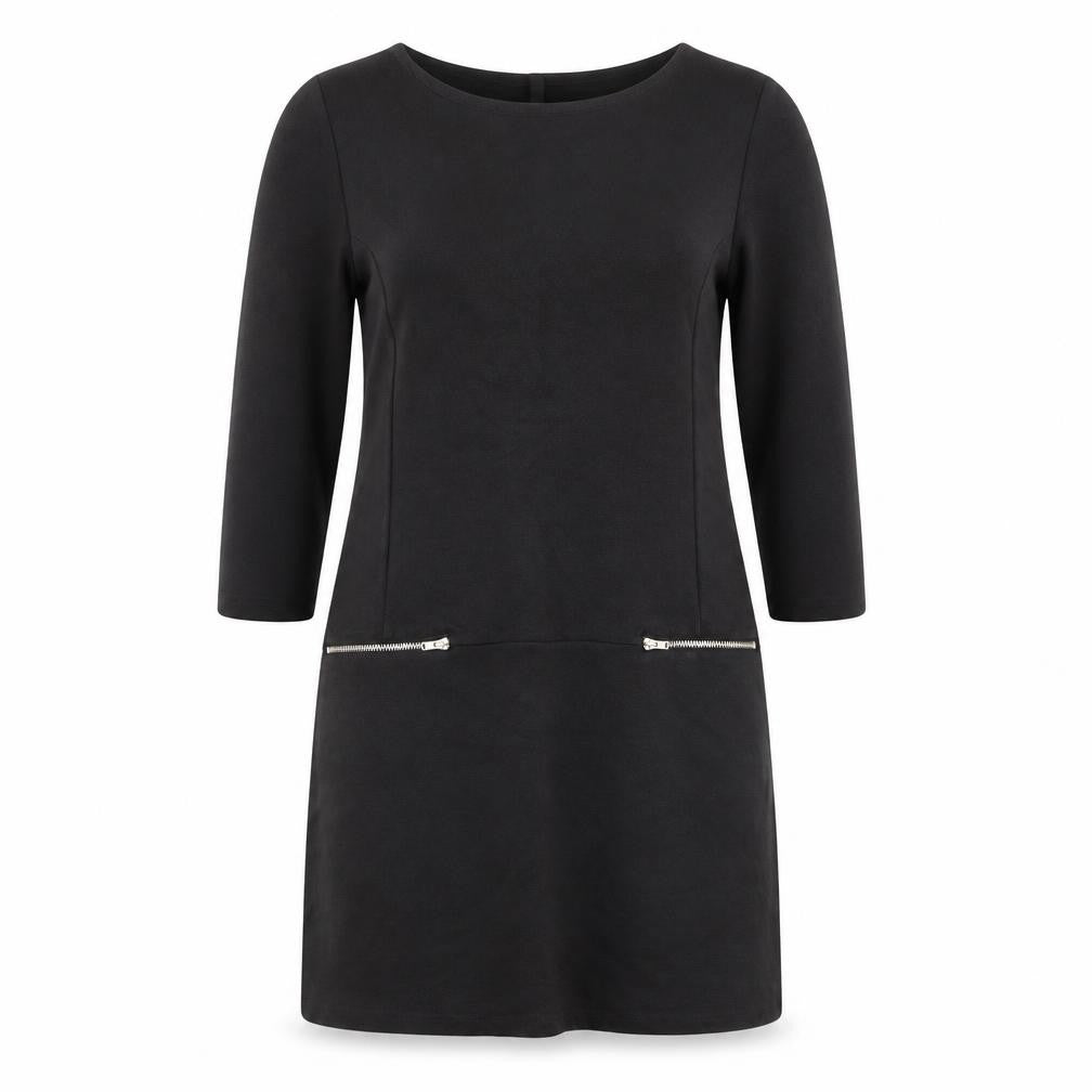 Front view of F&F women’s grey a-line, size UK 10