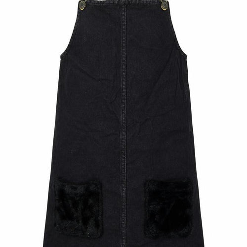 pEP&CO Girls Black   Dungaree One-Piece Size 10-11 Years