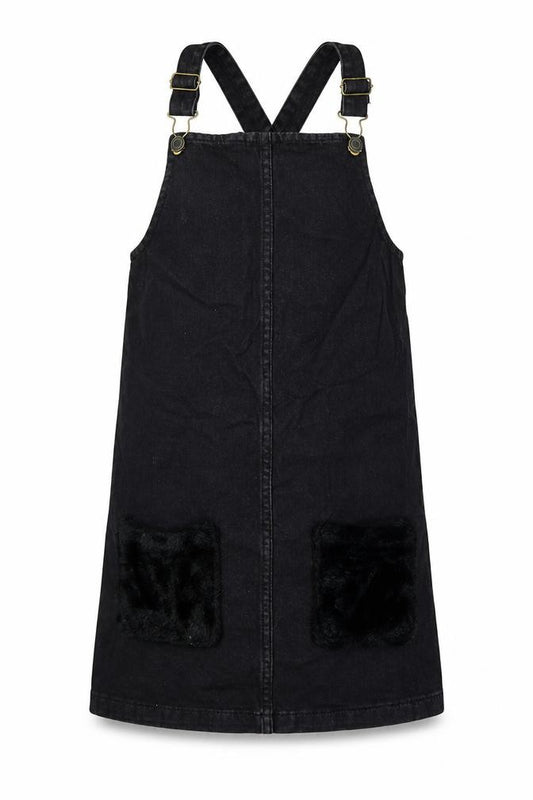 pEP&CO Girls Black   Dungaree One-Piece Size 10-11 Years