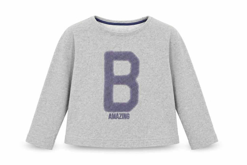 Front view of Next boys’ grey jumper, size 10, years