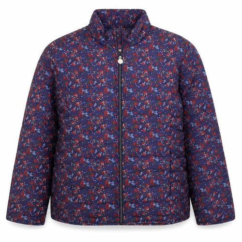 ann de lancay  Womens Purple Floral  Jacket Coat Size XL