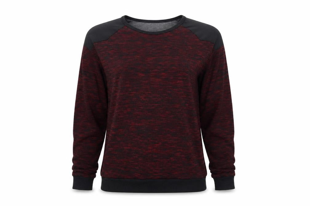 Front view of New Look women’s red jumper, size UK 8