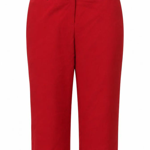 BM Womens Red   Cropped Trousers Size 14 L20 in