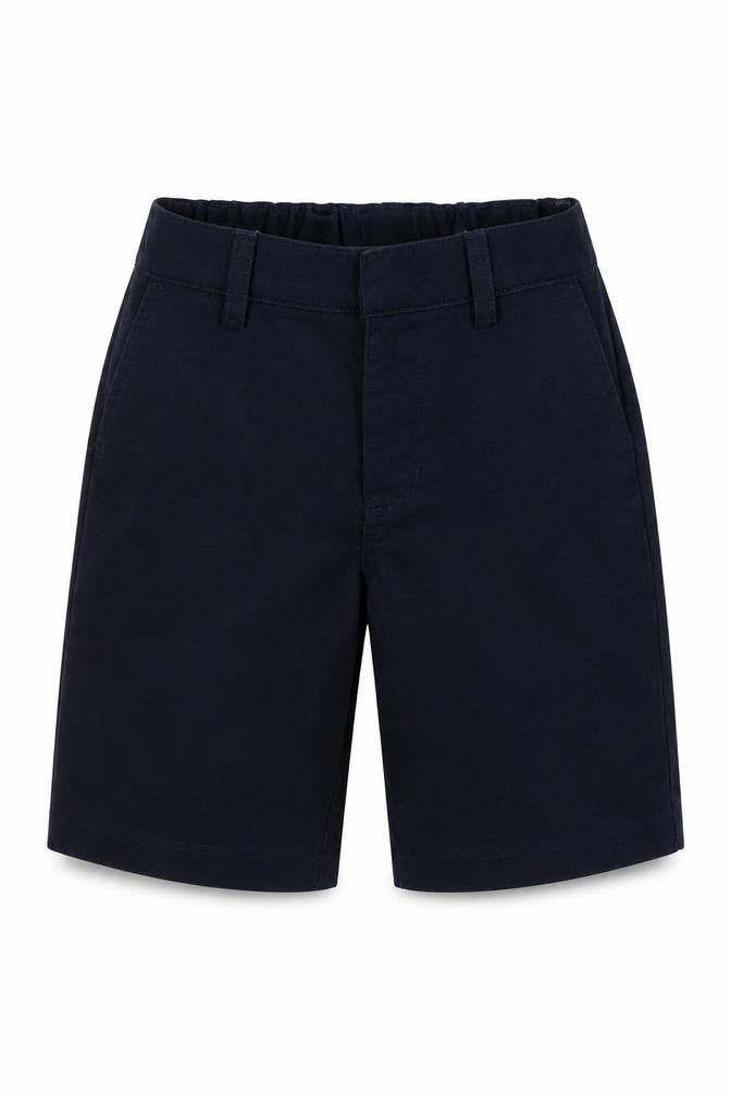 Front view of Next boys’ blue bermuda shorts, size 6, years