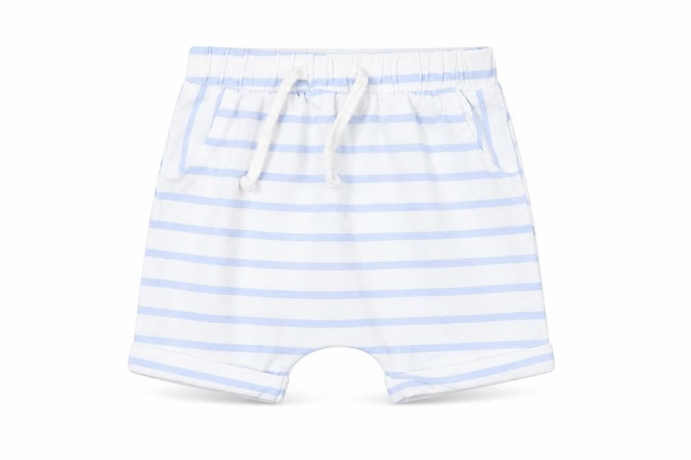 Front view of Matalan Baby Multicoloured Striped Cropped Trousers, size 3-6, Months