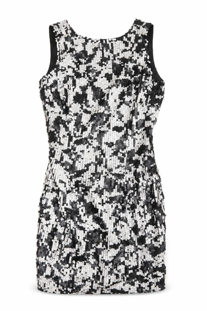 Front view of drama queen women’s multicoloured mini, size UK 10