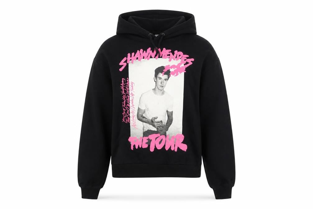 Front view of H&M women’s black pullover hoodie, size S