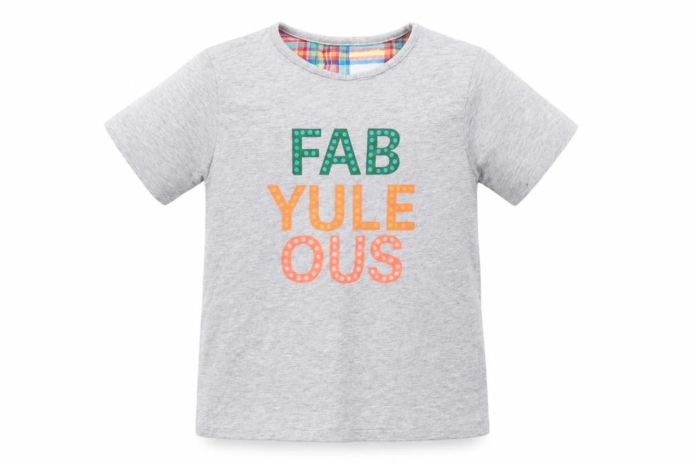Front view of Matalan boys’ grey basic t-shirt, size 8, years