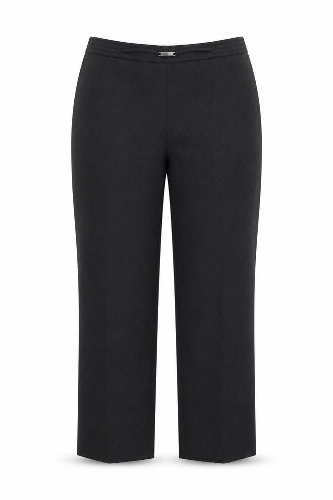 Front view of Profile women’s black trousers, size UK 14, 25-inch leg