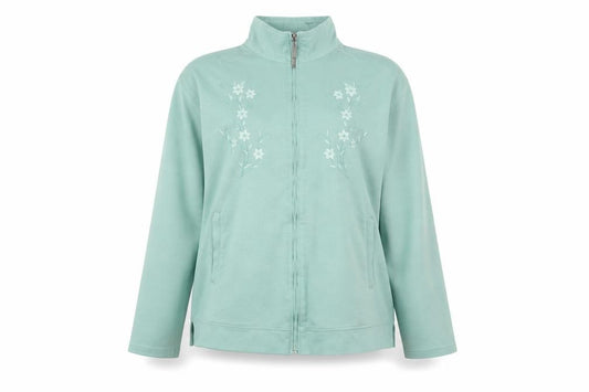 Front view of One by One women’s green jacket, size M