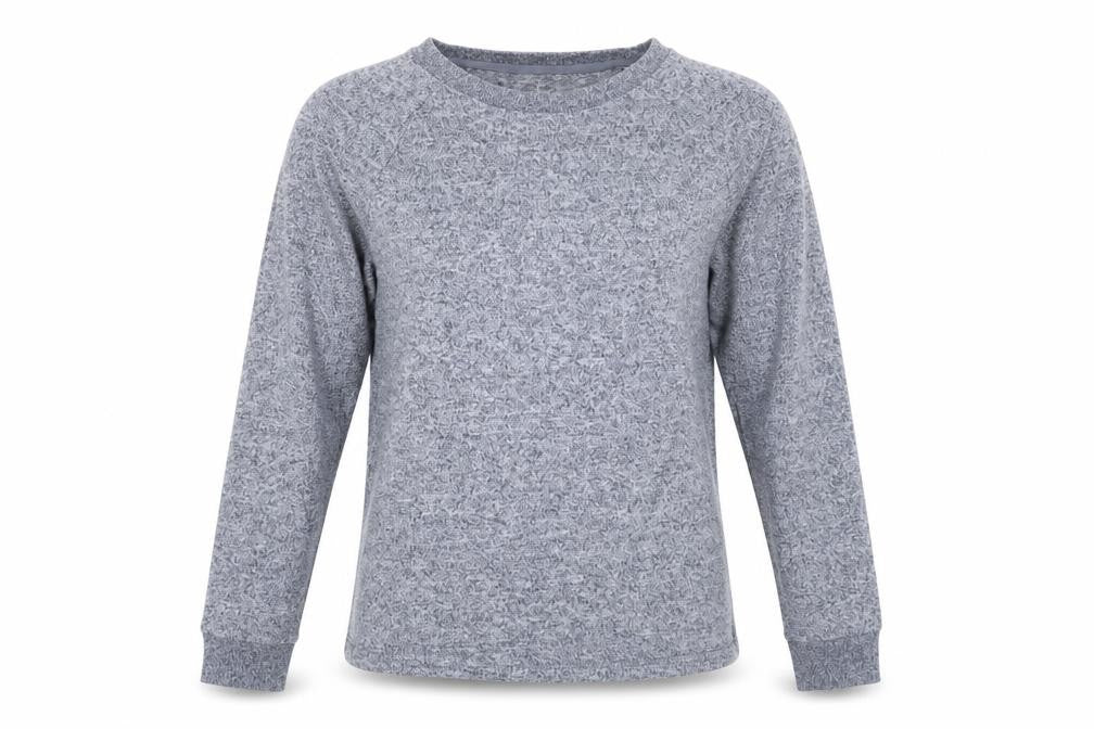 Front view of Primark women’s grey top pyjama set size 2xs