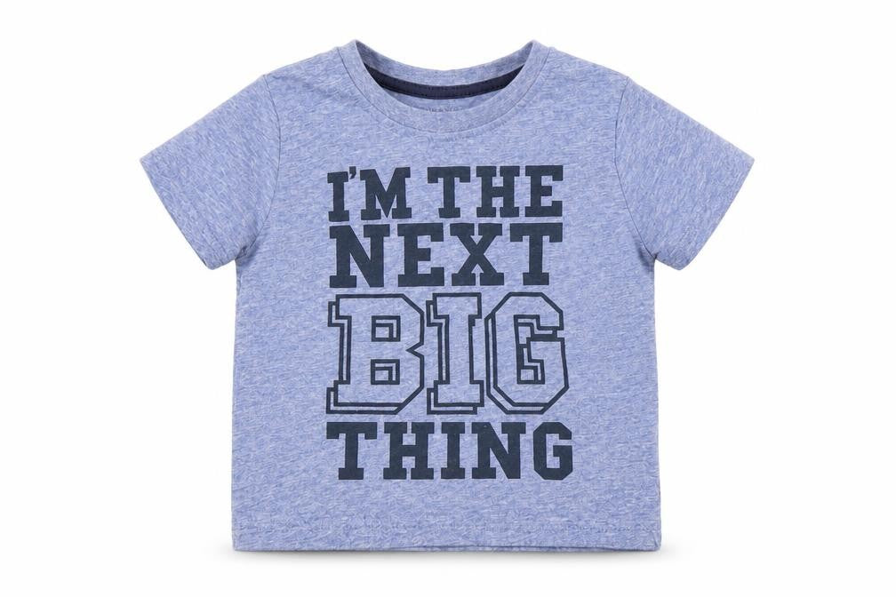 Front view of Primark Baby Blue Basic T-Shirt, size 18-24, Months