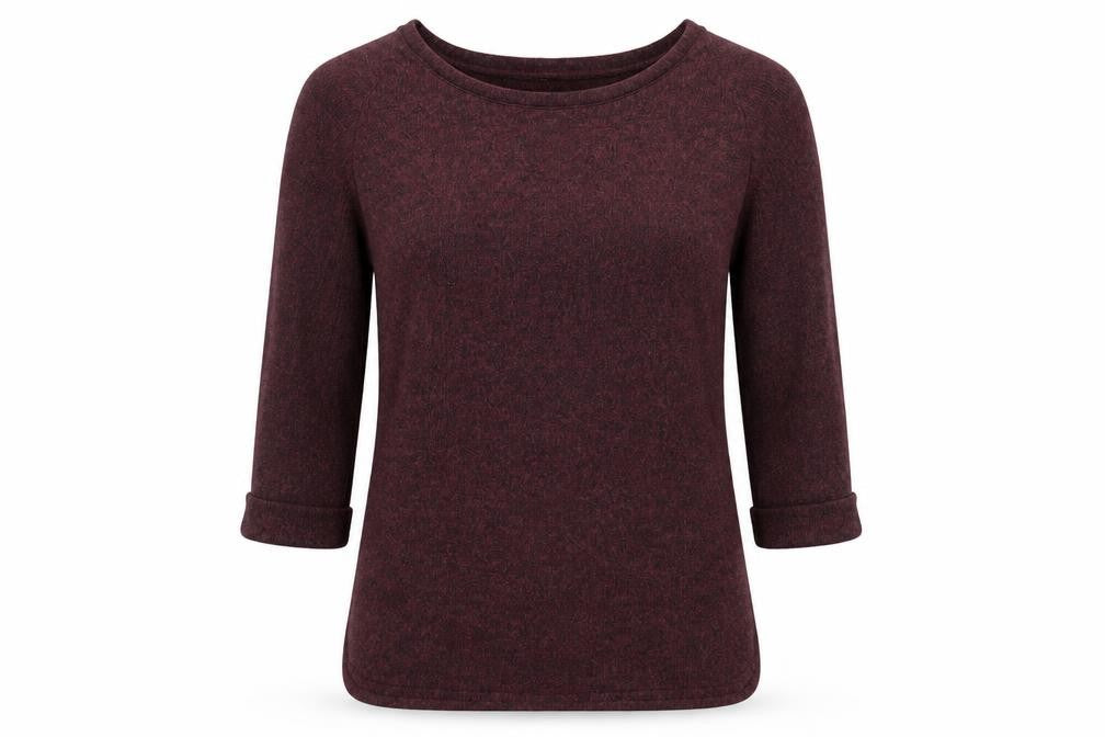 Front view of New Look women’s purple jumper, size UK 8
