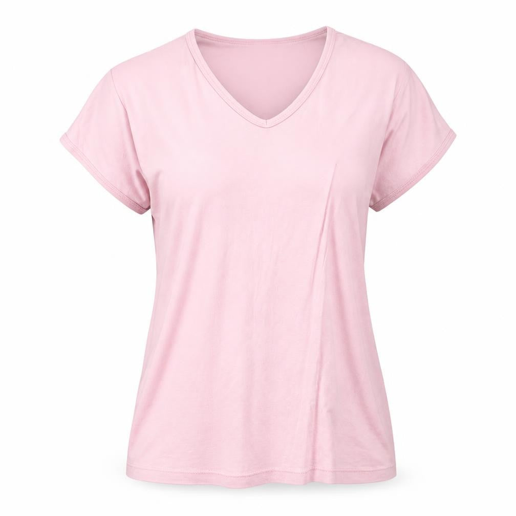 Front view of Bella women’s pink basic t-shirt, size XL, - race for life 2006