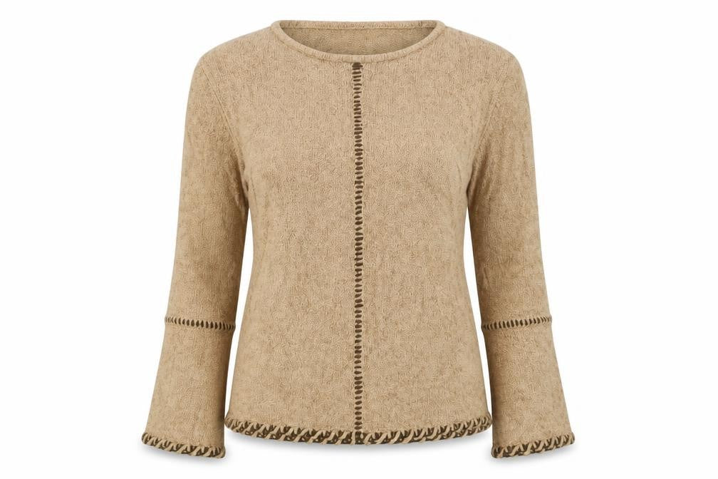 Front view of Klas women’s brown jumper, size M