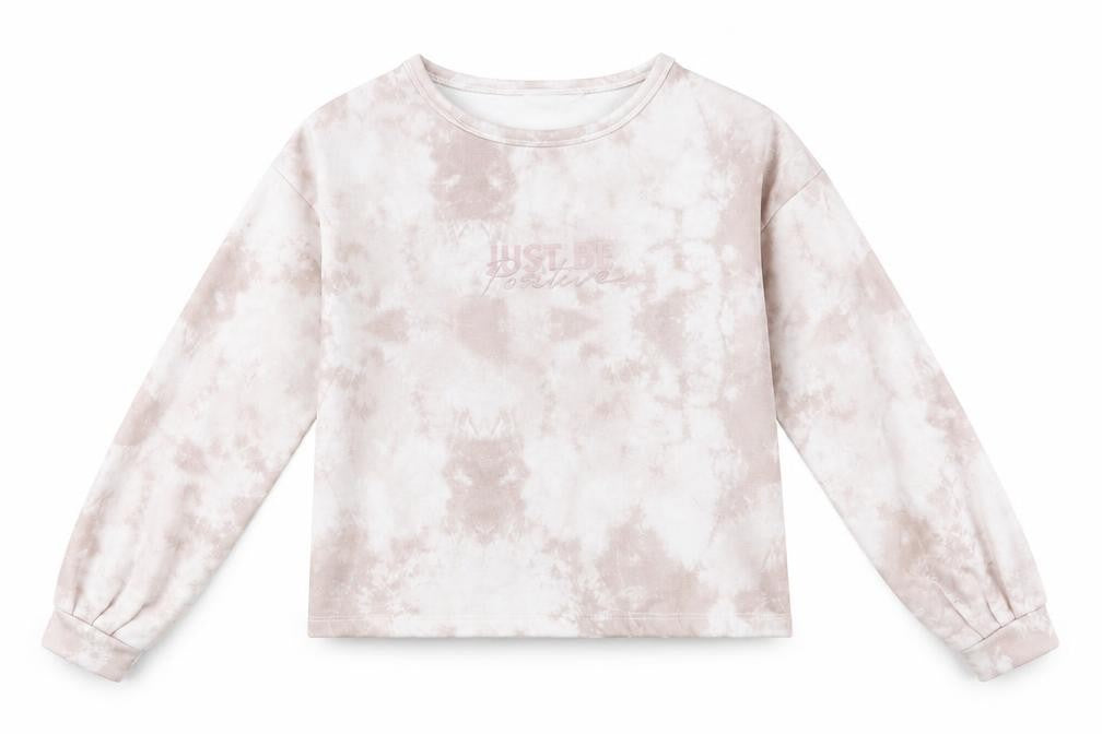 Front view of Primark girls’ pink jumper, size 11-12, years