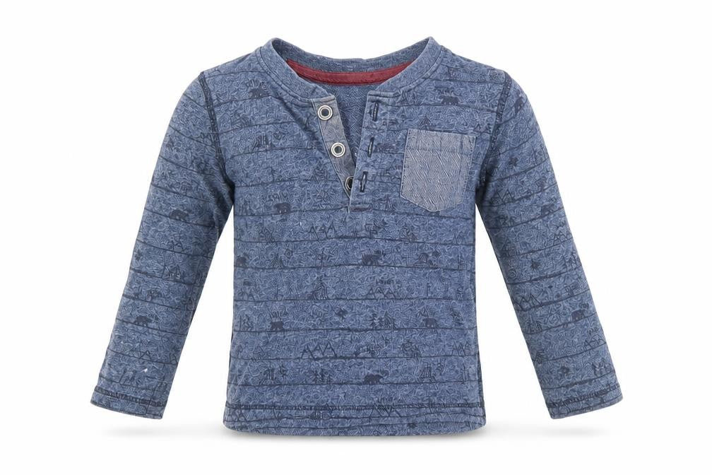 Front view of F&F Baby Blue Basic T-Shirt, size 12-18, Months