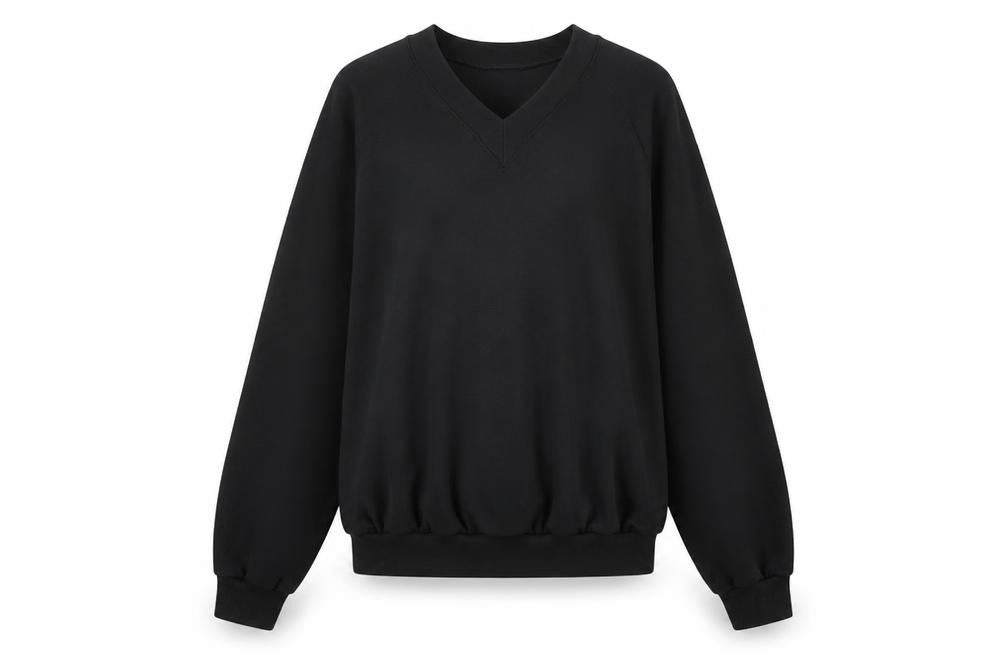 Front view of capricorn women’s black jumper, size M