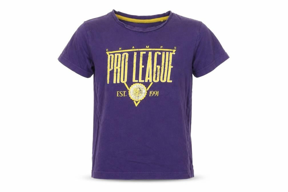 Front view of Tu girls’ purple basic t-shirt, size 8, years