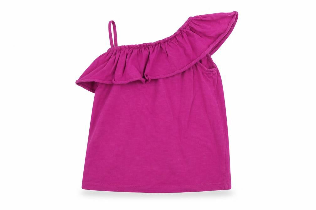 Front view of Next girls’ pink basic blouse, size 7, years