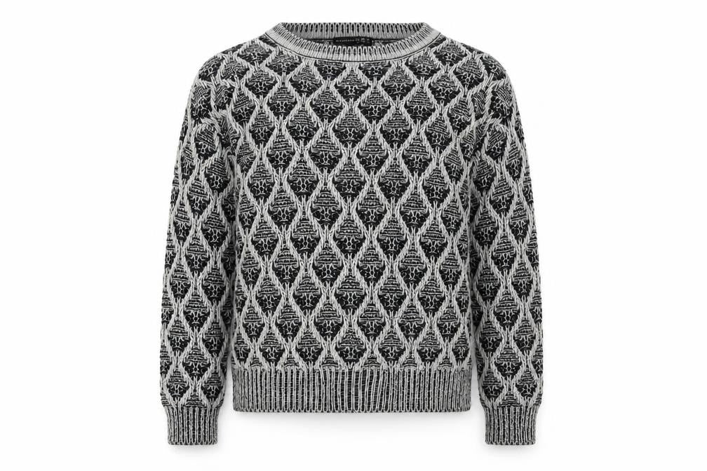 Front view of Atmosphere women’s black knit jumper, size UK 12