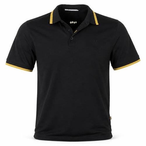 Dimension Mens Black    Polo Size M  - Diamond Spade Hearts Clubs
