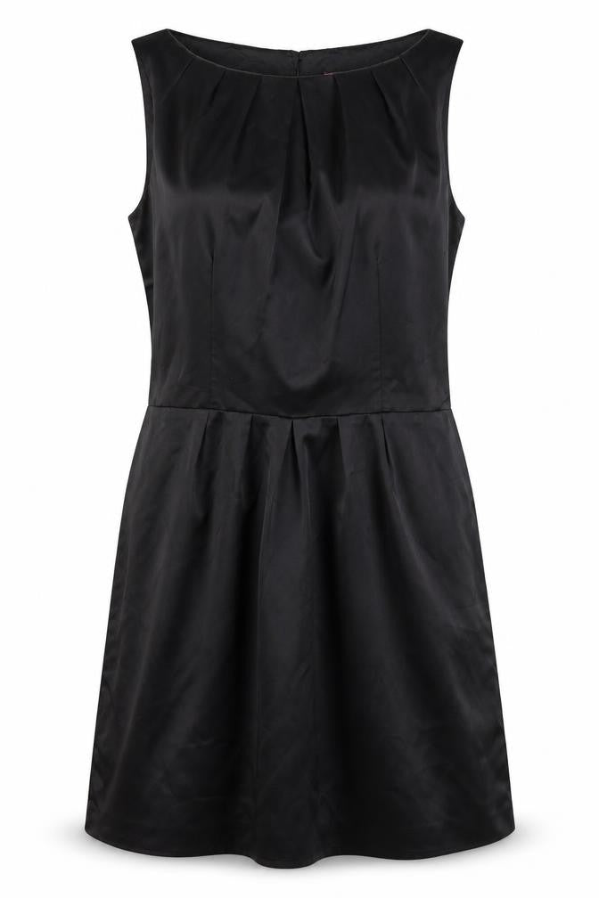 Front view of Definitions women’s black mini, size UK 10