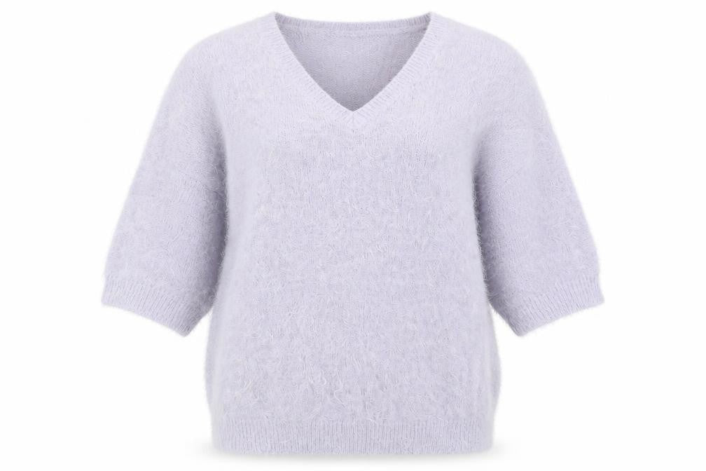 Front view of Wallis women’s purple knit jumper, size M