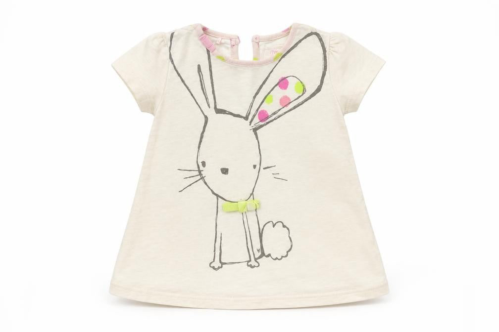 NEXT Baby Beige   T-Shirt Dress  Size 6-9 Months