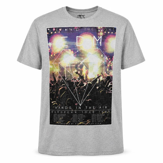 Front view of Peacocks men’s grey t-shirt, size M