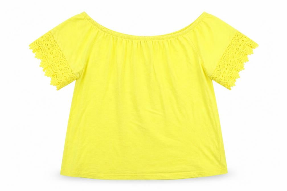 Front view of Matalan women’s white basic t-shirt, size UK 8