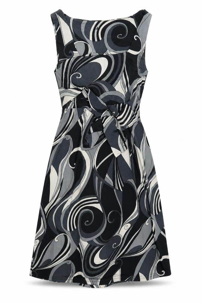 Front view of Atmosphere women’s multicoloured fit & flare, size UK 8