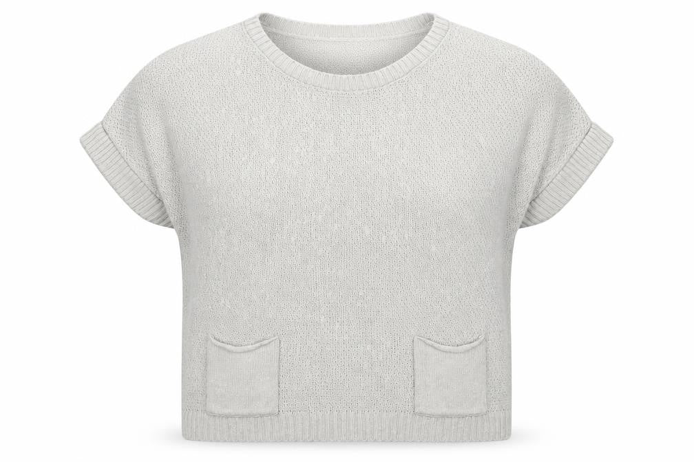 Front view of George women’s grey knit jumper, size UK 12