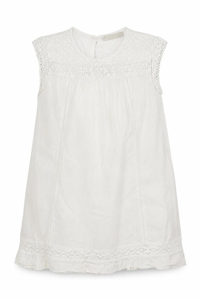 Front view of Next girls’ white a-line, size 4, years