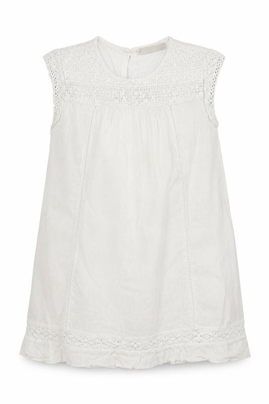 Front view of Next girls’ white a-line, size 4, years