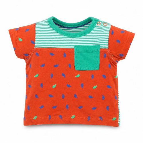 Mini Club Baby Red Striped  Basic T-Shirt Size 3-6 Months  - Rhinos