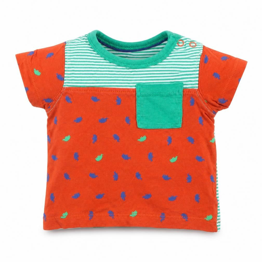 Mini Club Baby Red Striped  Basic T-Shirt Size 3-6 Months  - Rhinos