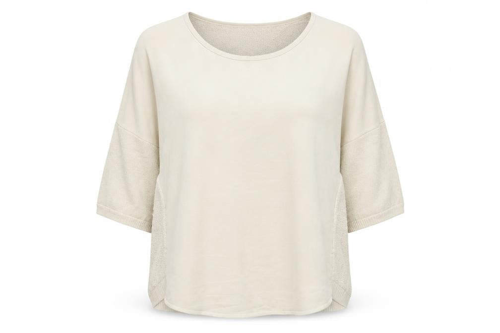 Front view of Betty & Co women’s ivory jumper, size UK 10