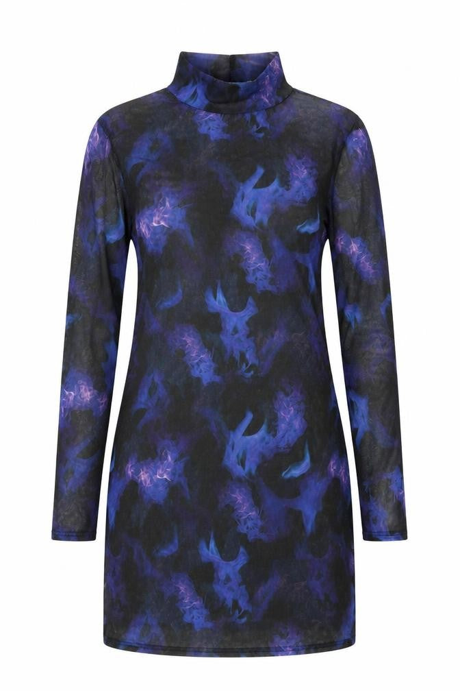 Front view of I SAW IT FIRST women’s blue a-line, size UK 8