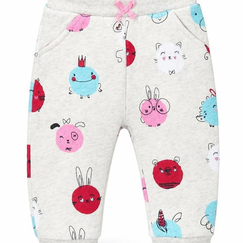 George Girls Grey   Jogger Trousers Size 3-6 Months