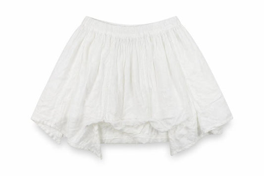 Front view of Next girls’ ivory a-line skirt, size 5, years