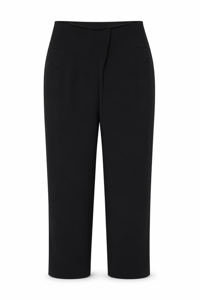 Marks and Spencer  Womens Black Paisley  Trousers  Size 12 L25 in