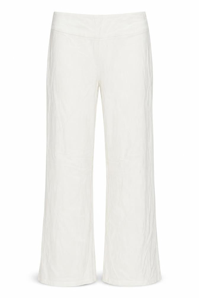 Front view of villa women’s white trousers, size XL, 30-inch leg